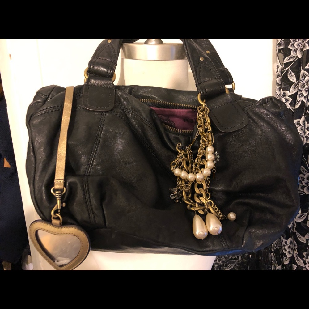 Juicy couture leather hobo